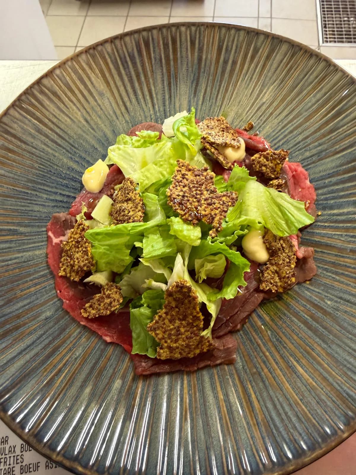 Gravlax de bœuf
