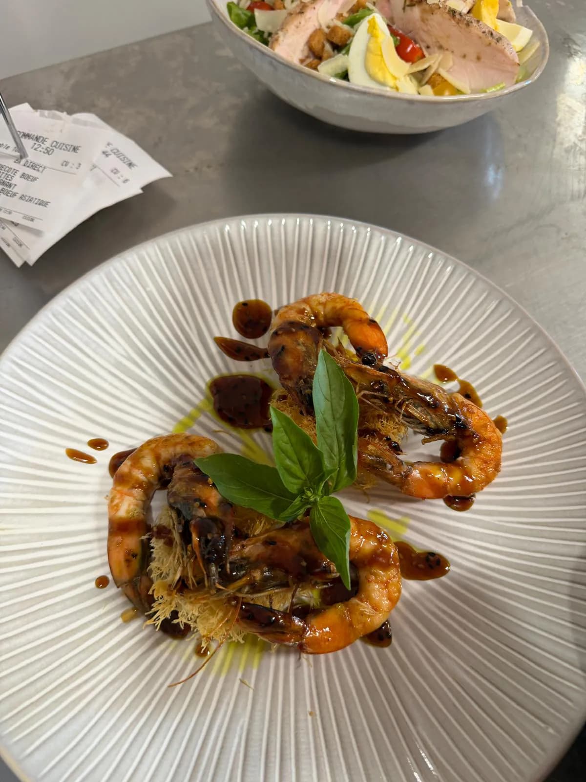 Gambas en kadaïf